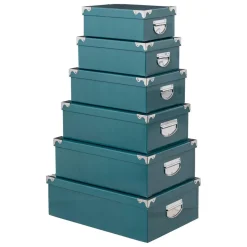 6 BOITES COINS METAL UNI PETROLE
