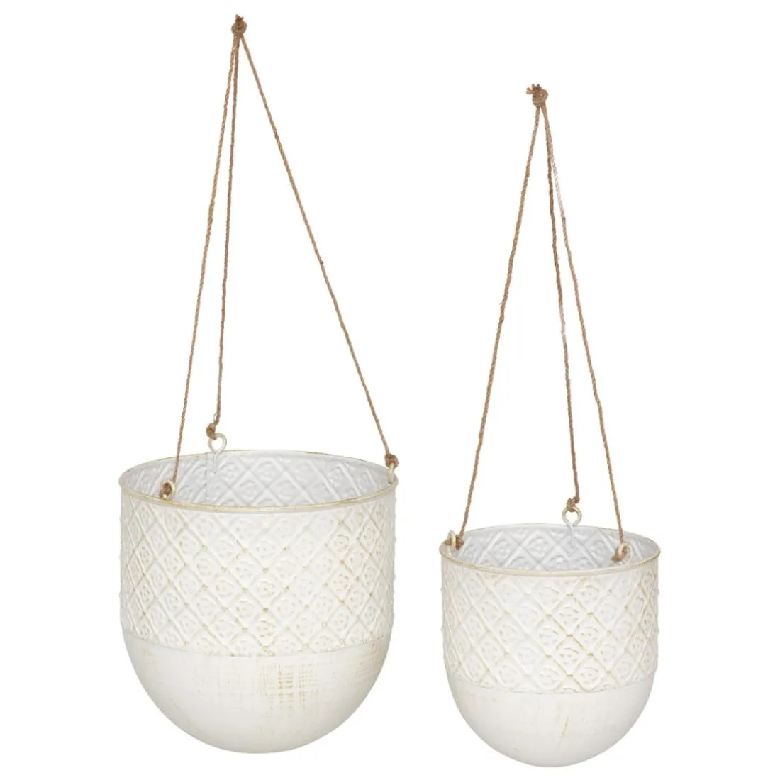 2 cache-pots suspendus