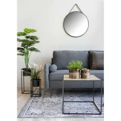 2 Pots de Fleur Noir LARMA