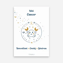 Affiche de décoration bébé Cancer