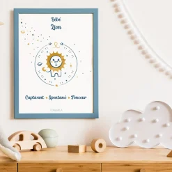 Affiche de décoration bébé Lion