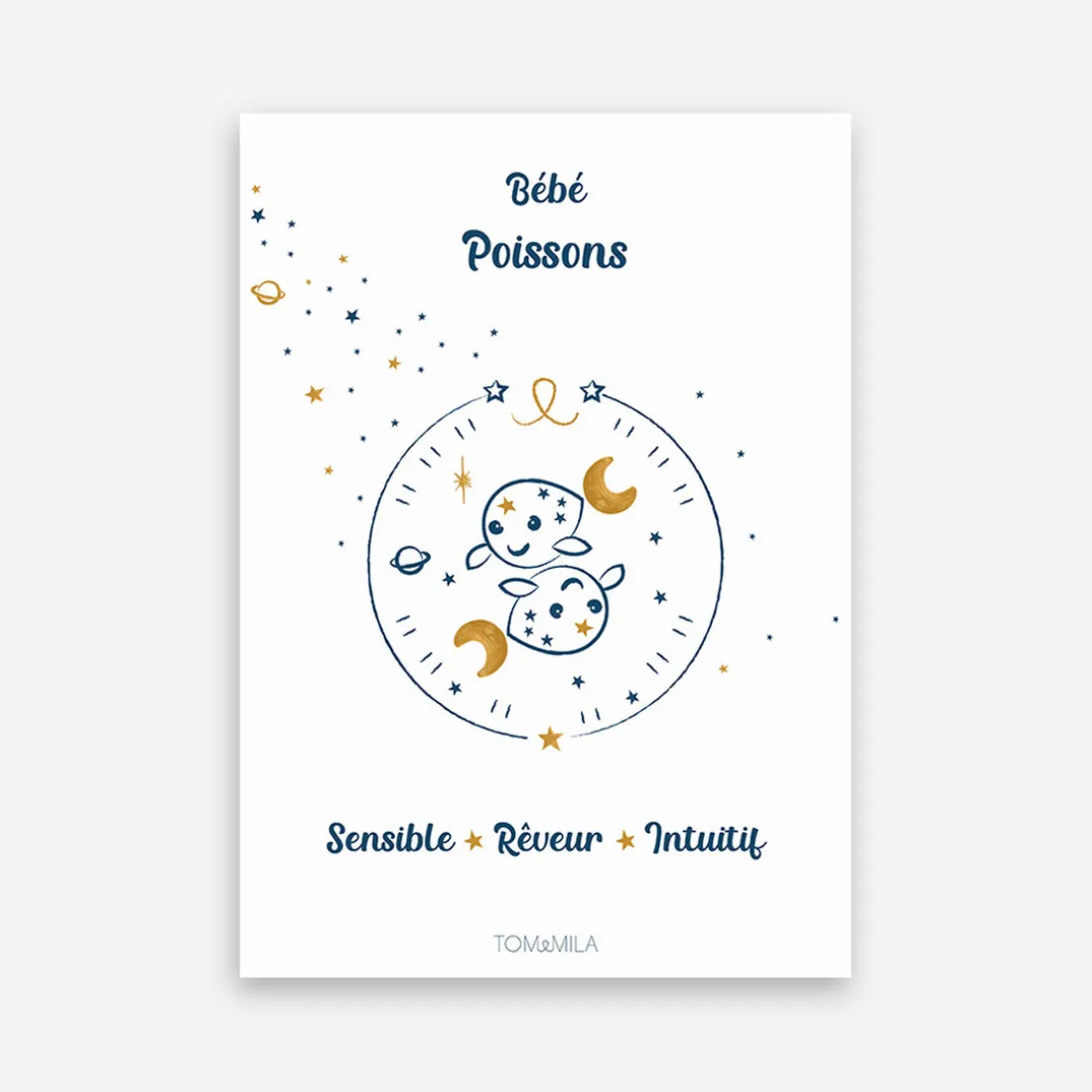 Affiche de décoration bébé Poisson