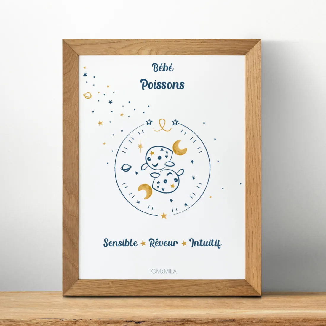 Affiche de décoration bébé Poisson