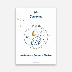 Affiche de décoration bébé Scorpion