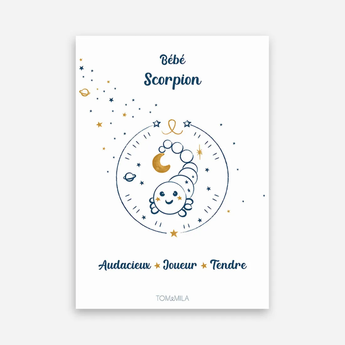 Affiche de décoration bébé Scorpion