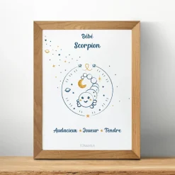 Affiche de décoration bébé Scorpion