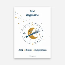 Affiche de décoration bébé Sagittaire