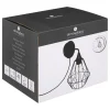 Applique Flave noir en métal D19cm