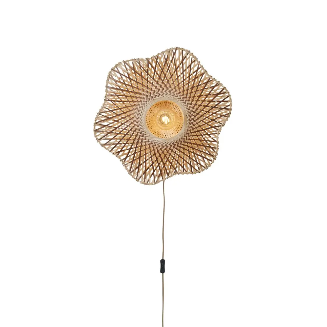 Applique murale Madura bambou naturel marron