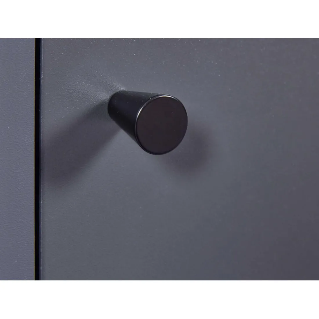 Armoire à bouteilles NELLINA coloris anthracite