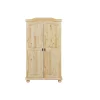 Armoire 4 étagères 1 penderie en Pin Massif LEBOSA
