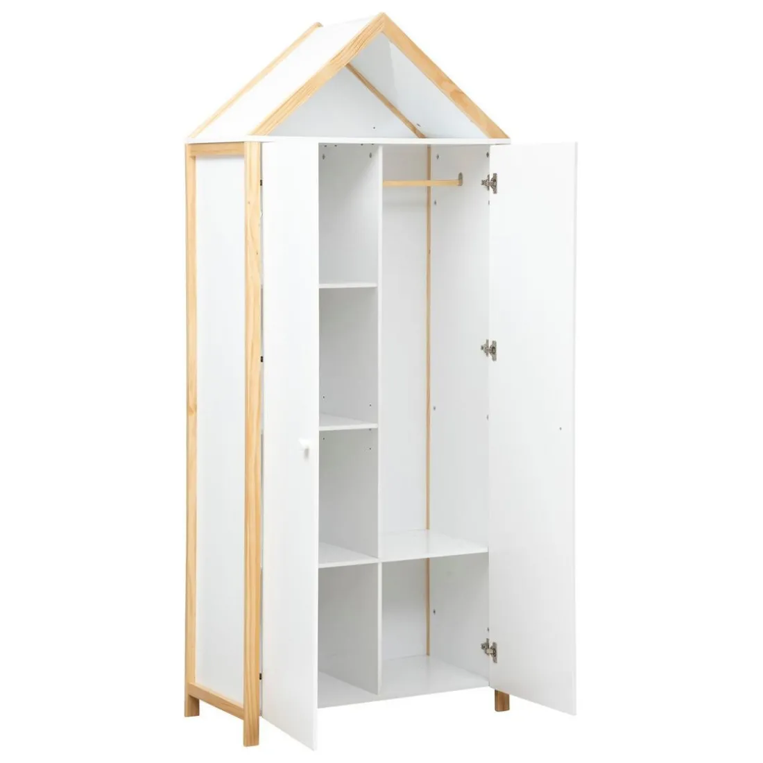 Armoire blanc en bois KIMA