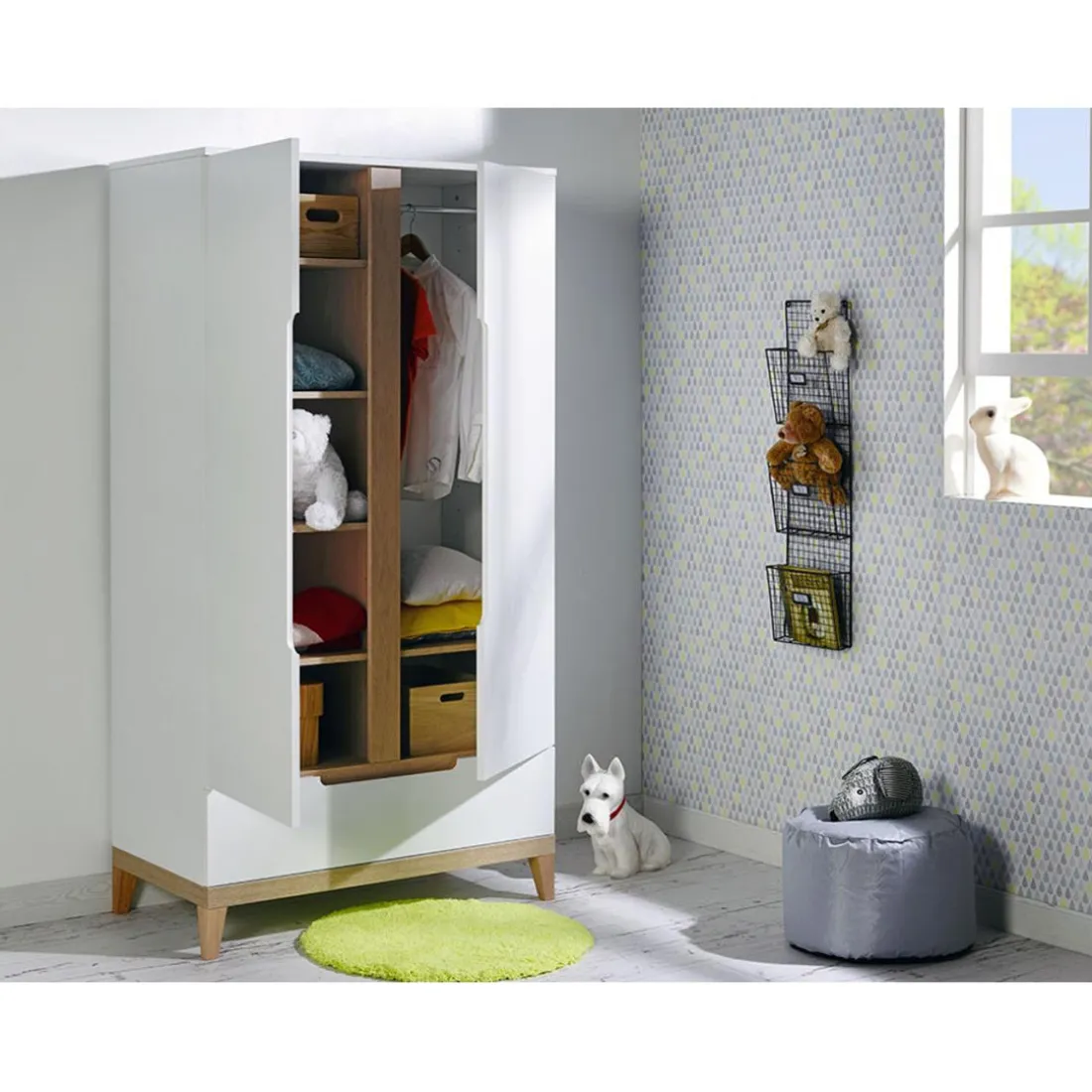 Armoire Blanche 100 x 188 x 52 cm EVIDENCE