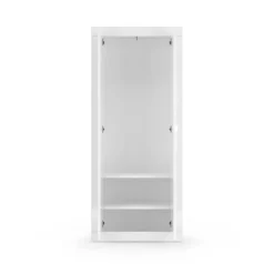 Armoire de couloir Bari 2 Portes coloris Laqué Blanc Brillant