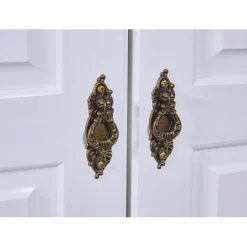 Armoire en Bois Massif Laqué Blanc HEDDA