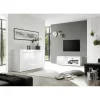 Bahut 3 portes BASIC laqué blanc brillant