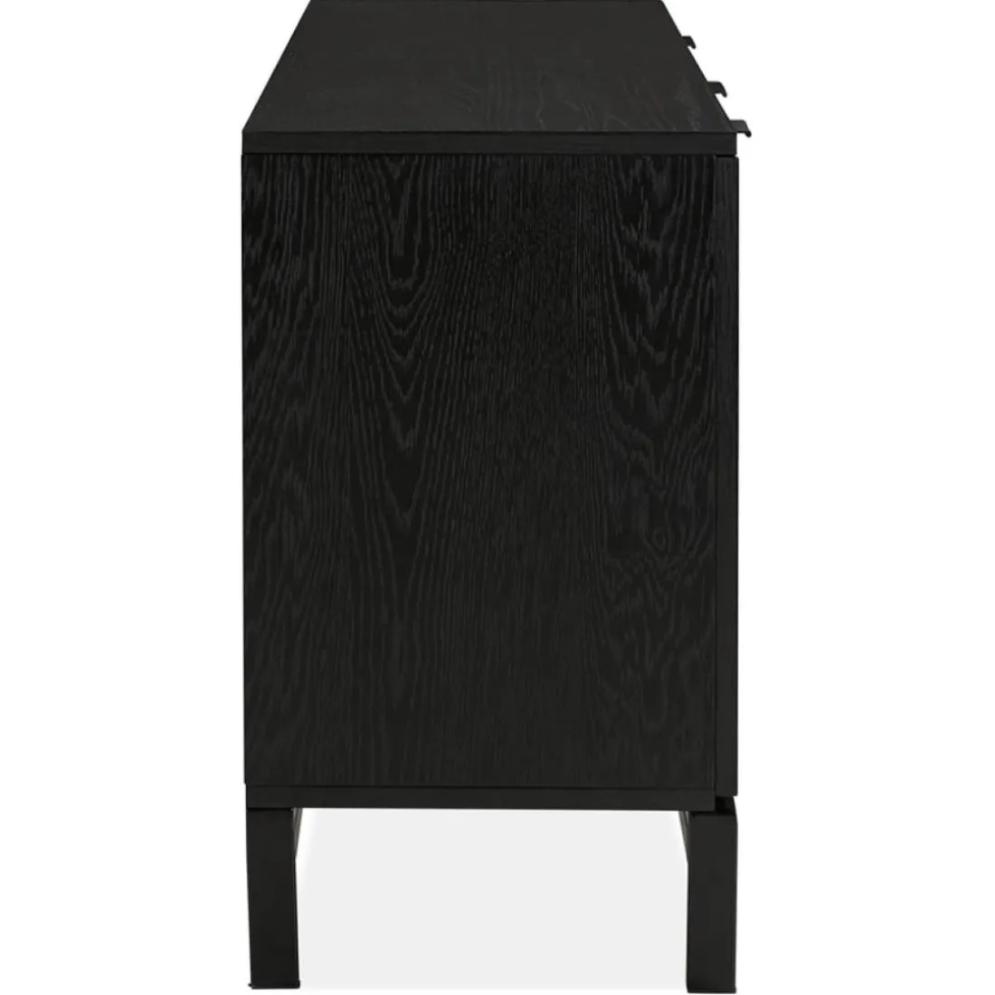 Bahut design 'HIPPIE' en bois noir