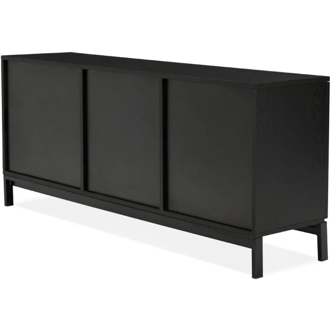 Bahut design 'HIPPIE' en bois noir