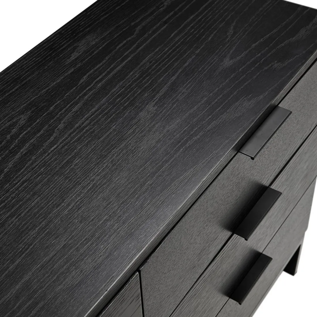 Bahut design 'HIPPIE' en bois noir