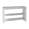 Banc de rangement chaussure avec plateau décor beton