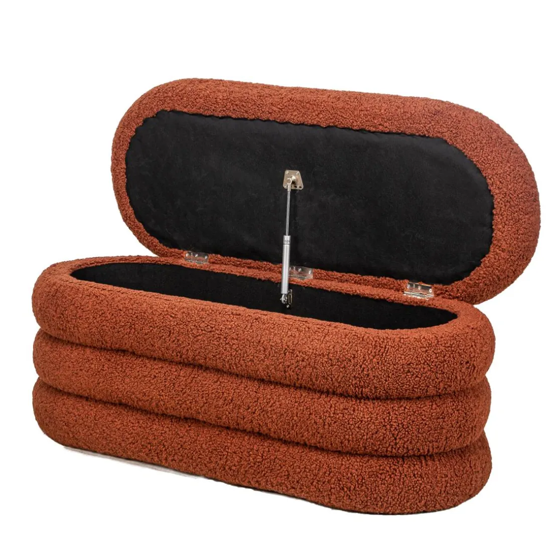 Banc Design Scandinave avec Rangement rouge