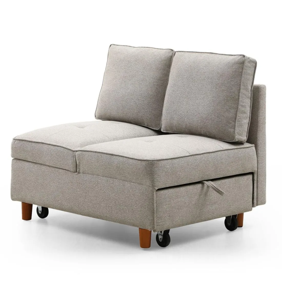 Banquette 2 places convertible Zinez Tissu Beige