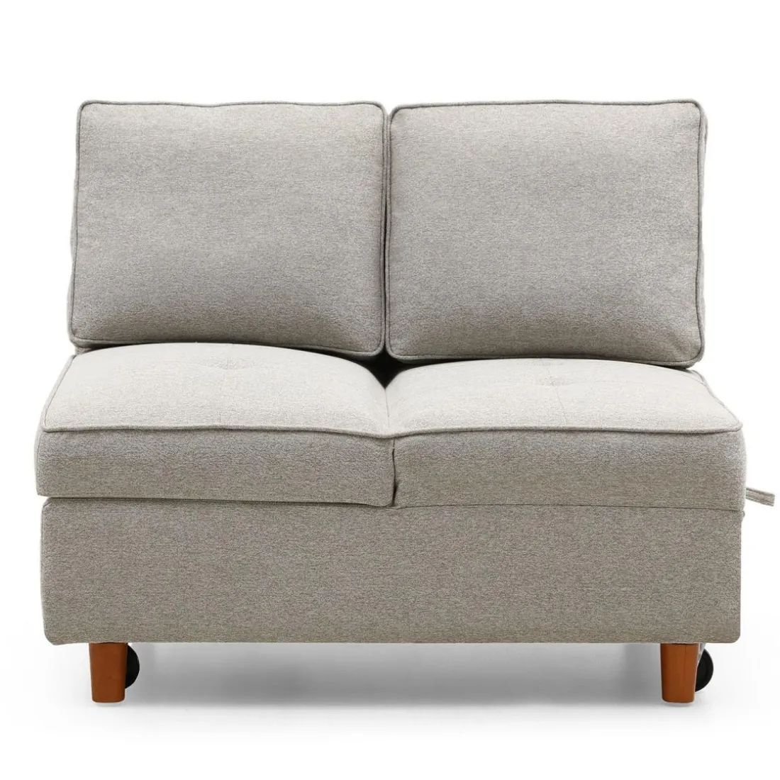 Banquette 2 places convertible Zinez Tissu Beige