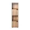 Bibliothèque 4 Cases et 2 portes en bois