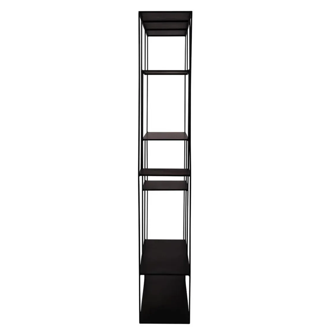 Bibliothèque 6 niveaux en métal noir