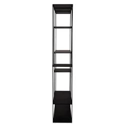 Bibliothèque 6 niveaux H 180 cm en métal noir
