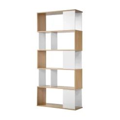 Bibliothèque avec Décor Chêne en bois Blanc