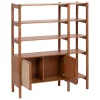 Bibliothèque en bois 2 portes
