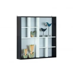 Bibliothèque murale noir MECID