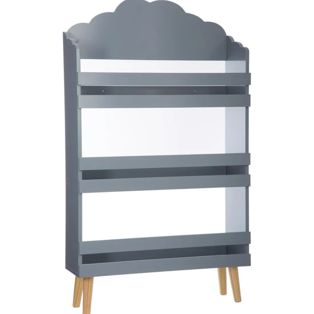 Bibliothèque nuage gris 3 étagères