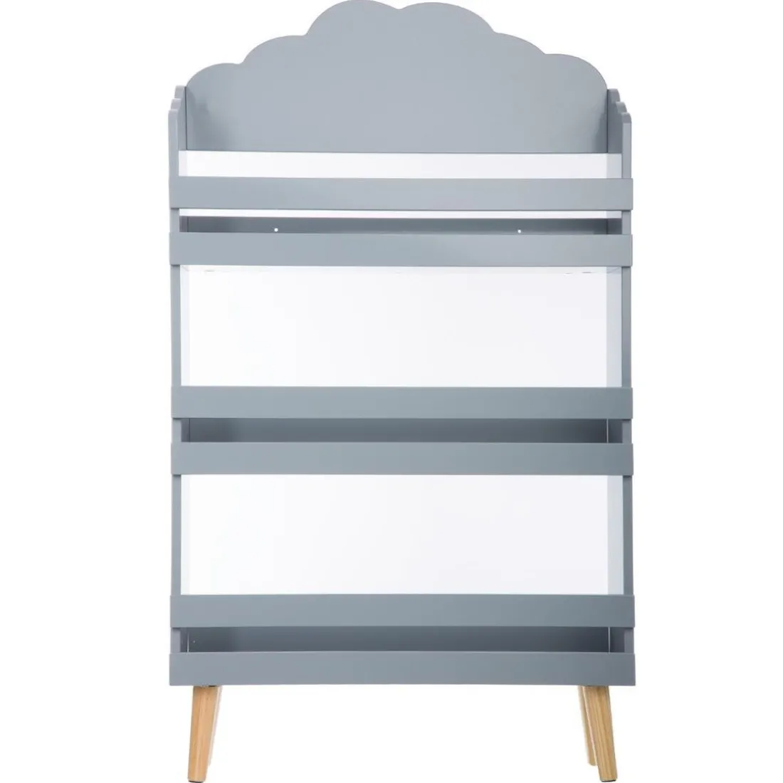 Bibliothèque nuage gris 3 étagères