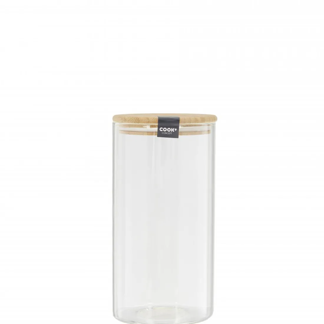 Bocal en verre et bambou 1.2L CIGLA