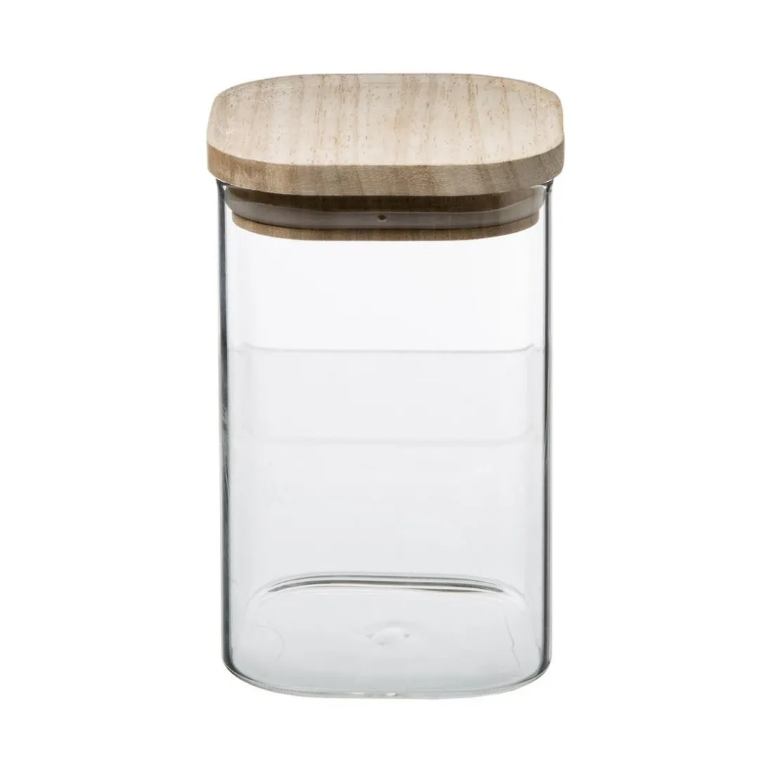 Bocal Verre de 3 Empilable et Bois