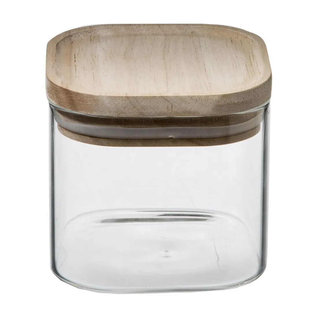 Bocal Verre de 3 Empilable et Bois