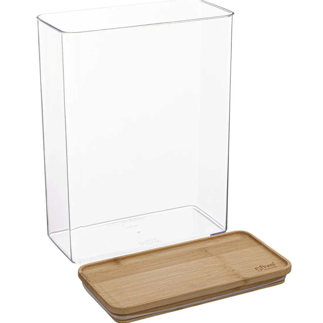 Boîte de conservation rectangulaire couvercle bambou