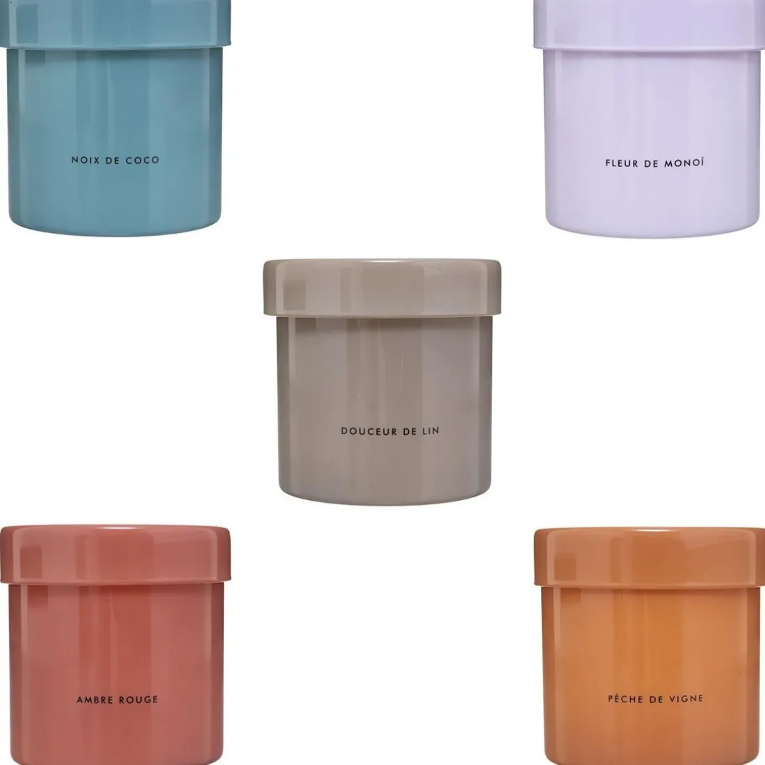 Bougie Parfumée Verre Rouge Arck Boite 450 G