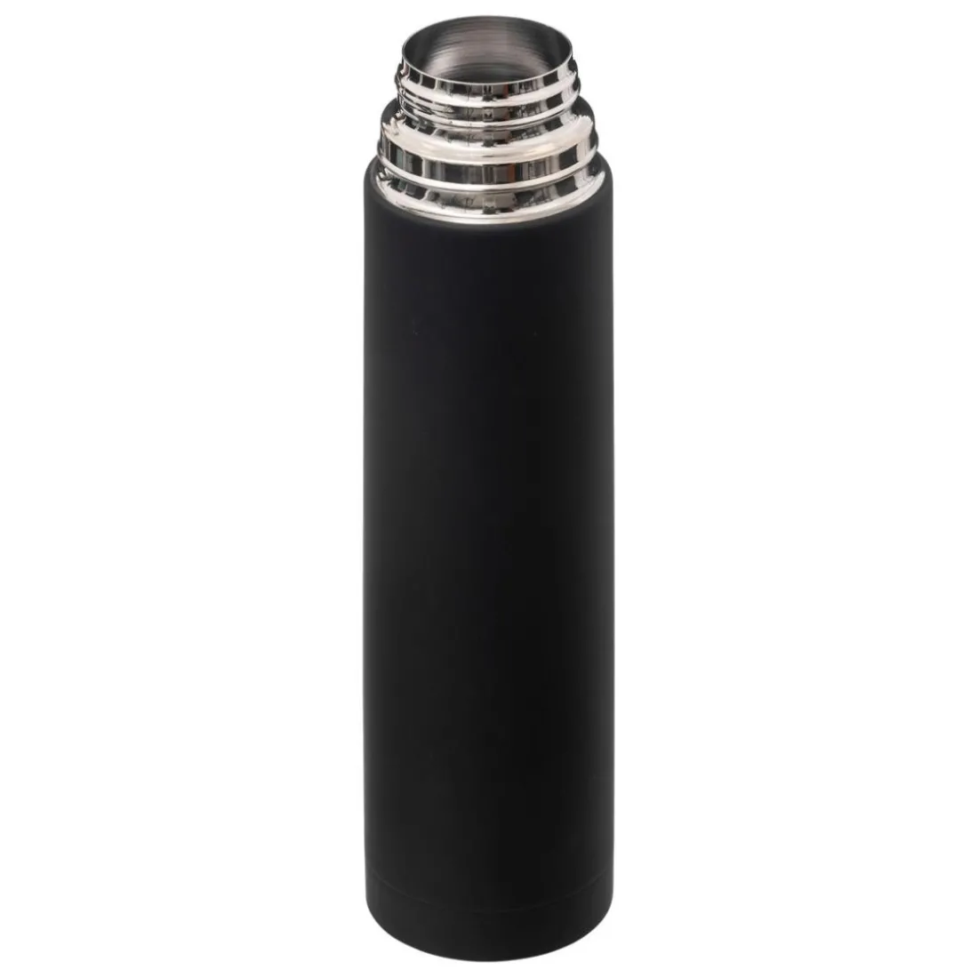 Bouteille isotherme 1L Noir avec couvercle tasse