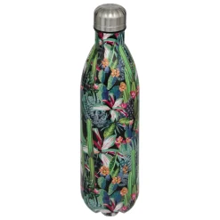 Bouteille 1L cactus et fleurs