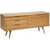 Buffet 1 Place Et 3 Tiroirs DIGHA Beige
