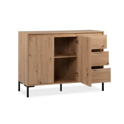 Buffet 2 portes 3 tiroirs et 1 étagère PLOCK