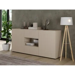Buffet 2 portes 2 tiroirs RIO Panneaux de particules de première qualité Portes en MDF