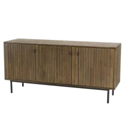 Buffet 3 Portes Acacia Pieds Métal GINO