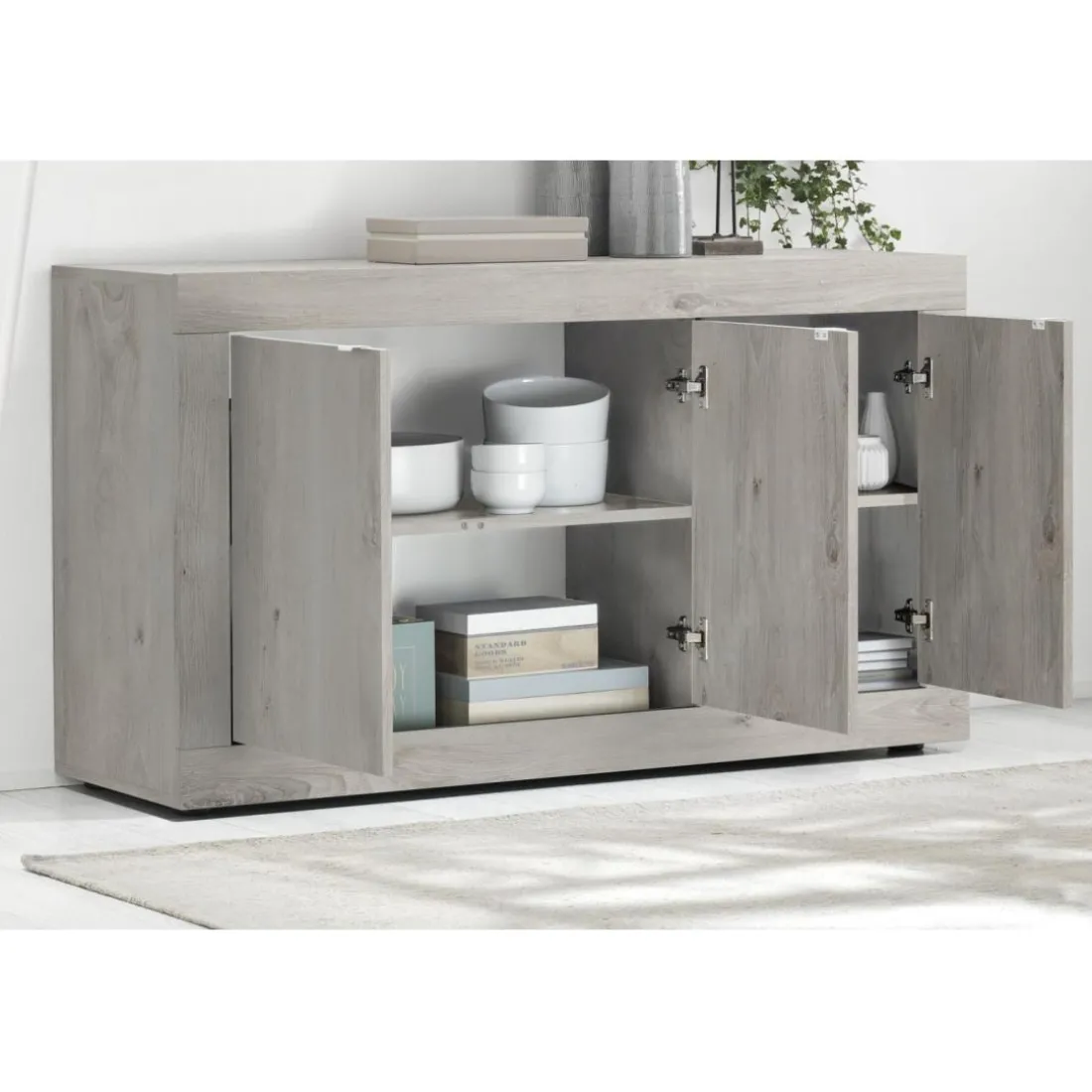 Buffet 3 portes BASIC décor chene pin