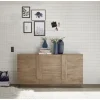 Buffet 3 portes chene mercure beige