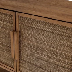 Buffet 2 portes en bois de teck recyclé