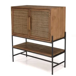 Buffet 2 portes en bois de teck recyclé